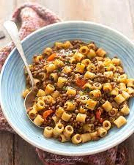 Pasta e lenticchie