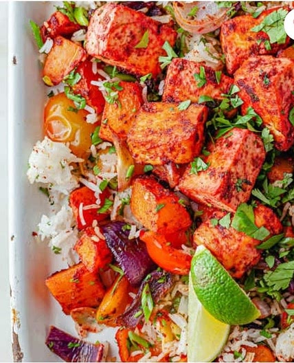 Tandoori Tofu Traybake