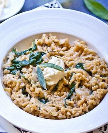 Parsnip Risotto with Mascarpone & Sage