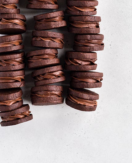 Chocolate Hazelnut Sandwich Cookies