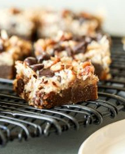 Paleo Gingerbread Pecan Magic Bars