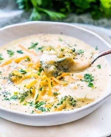 Broccoli Cheddar Soup Crockpot/Stovetop!!😊 