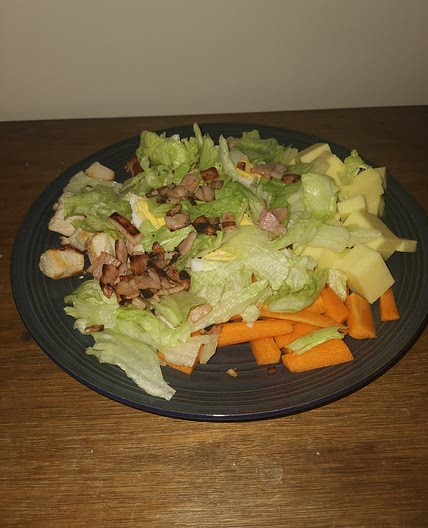 Healthy dinner salad