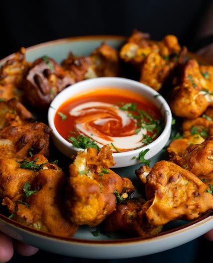 Spicy Salt & Pepper Cauliflower 'Wings' by Pureety