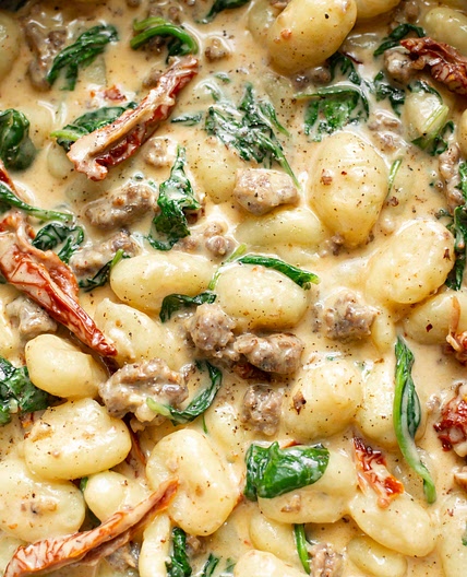 Creamy Tuscan Sausage Gnocchi