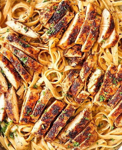 Zatarains Blackened Chicken Alfredo
