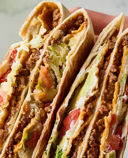 Copycat Taco Bell Crunchwrap Supreme