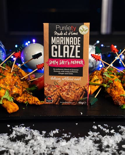 Spicy Salt & Pepper Chicken Skewers by Pureety