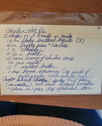 CHICKEN POT PIE