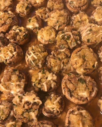 Easy Sausage Stuffed Mushrooms