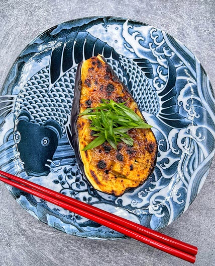 Miso Glazed Eggplant