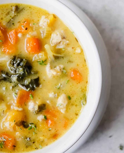 Turkey & Kale Soup (AIP, paleo, Whole30)