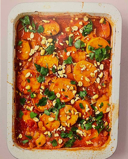 Sweet potato and groundnut stew