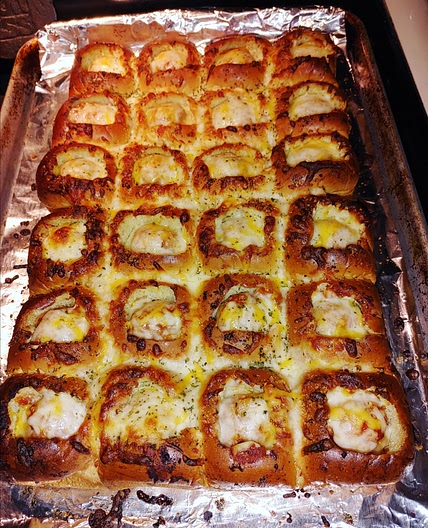 Meatball-Stuffed Garlic Bread Sliders