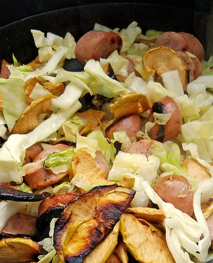 Camp Food: Chicken Apple Sausage Skillet