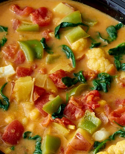 Slow Cooker Recipe: Curried Vegetable and Chickpea Stew