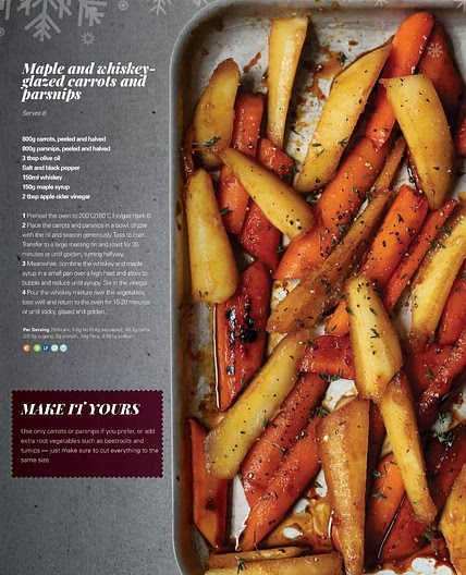 Maple and Whiskey Glazed Carrots and Parsnips