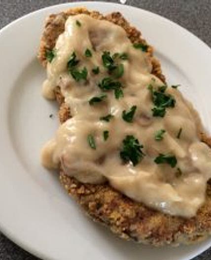 Chicken Fried Steak and Mushroom Gravy (Grain Free, Dairy Free, Nut Free)