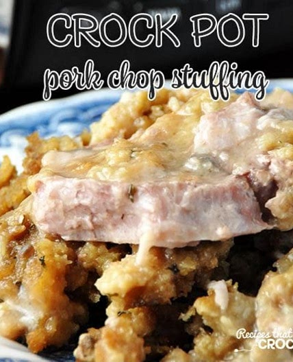 Pork chops and stuffing (crockpot)