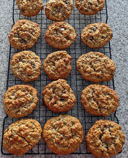 Oatmeal peanut chocolate chip cookies RM