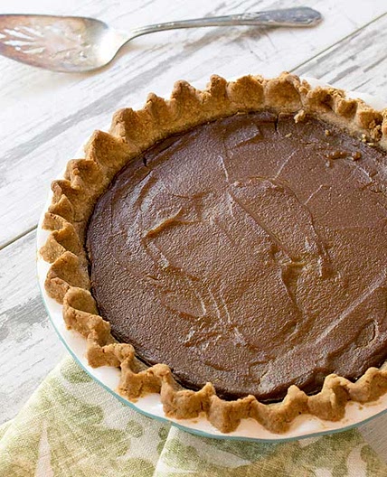 Gluten-free Vegan Pumpkin Pie with a Teff Flour Pecan Crust