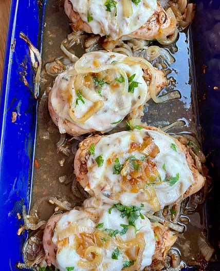 Genies French onion chicken 