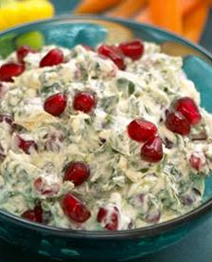 Pomegranite Spinach Dip