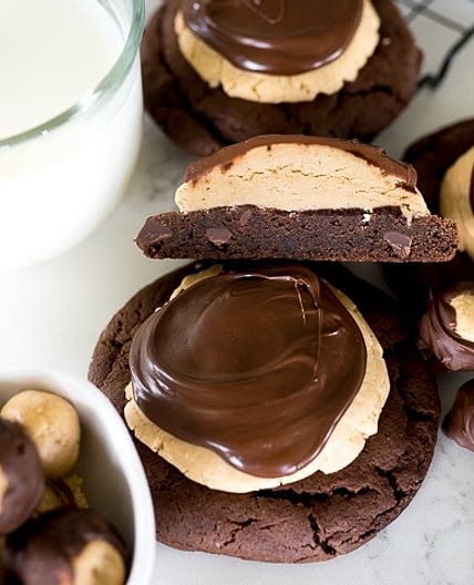 Crumbl Copy Cat Buckeye Brownie Cookie