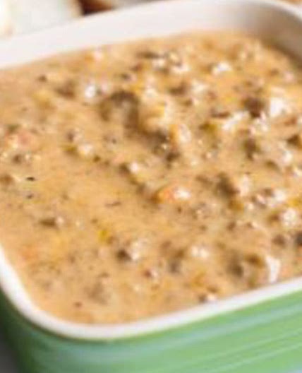 Easy Hamburger Dip with Real Cheese