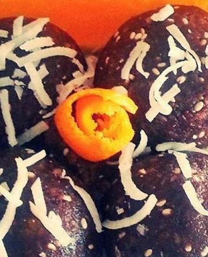 Jaffa bliss balls 13serves 132 calories each high fibre *