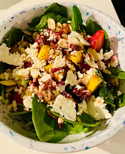 Baby Spinach and Strawberry Salad