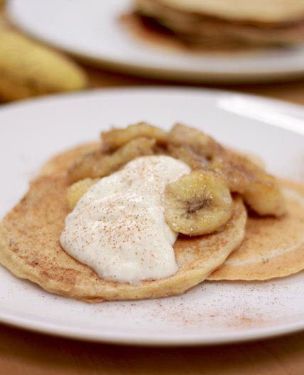 Pancakes with Caramelised Banana