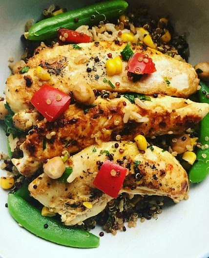 Moroccan Chicken high protein 4 serves 255 calories each *