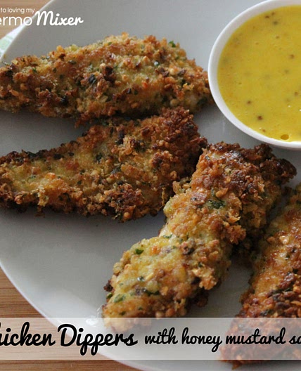 Chicken Dippers and Honey Mustard Sauce - fav