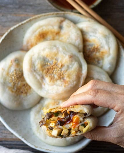 Pan fried mocho bun