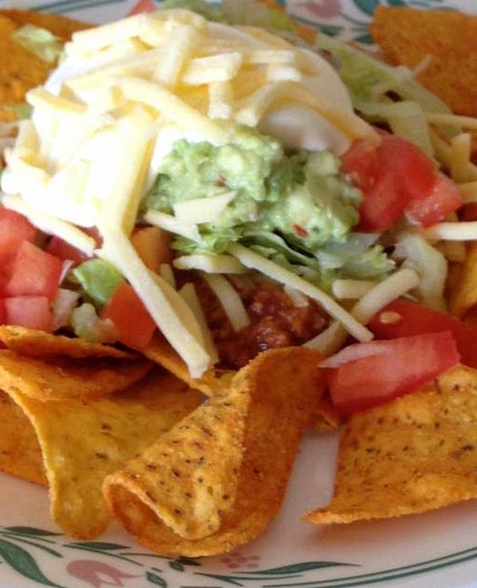 Beef Nachos  vit a 6 serves 472 calories each *