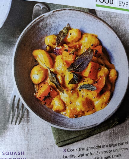 Creamy squash and sage gnocchi