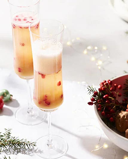 Pear & Pomegranate Bellini