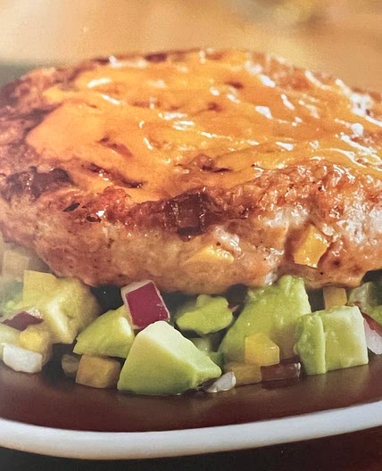 Southwest Chicken Burgers with Avocado Salad
