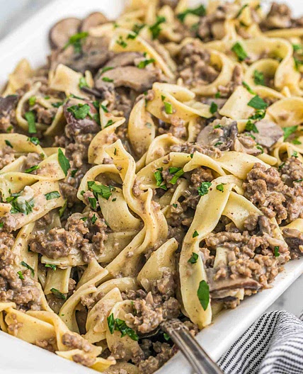 Ground Beef Stroganoff