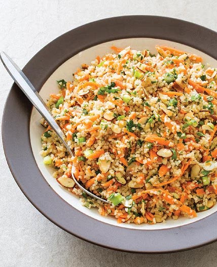 *0334kcal[9.2]* Bulgur Salad with Carrots and Almonds