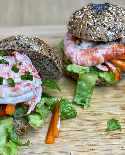 Prawn Rolls 366cal high protein *