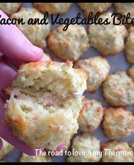Bacon and Vegetable Bites - The Road to Loving My Thermo Mixer