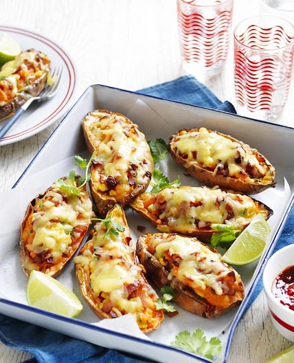 Loaded Sweet Potato Skins