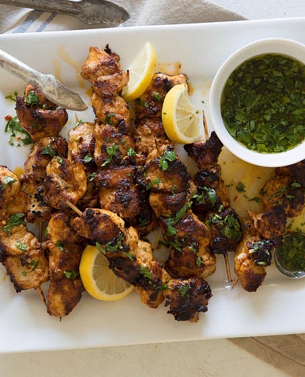 Moroccan Chicken Kabobs