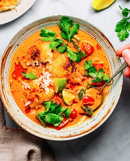 Red Curry with Crispy Rice
