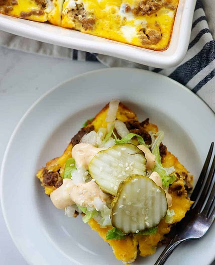Keto Big Mac Casserole