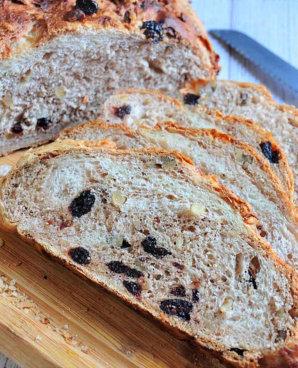 Bread Machine Cranberry Walnut Bread