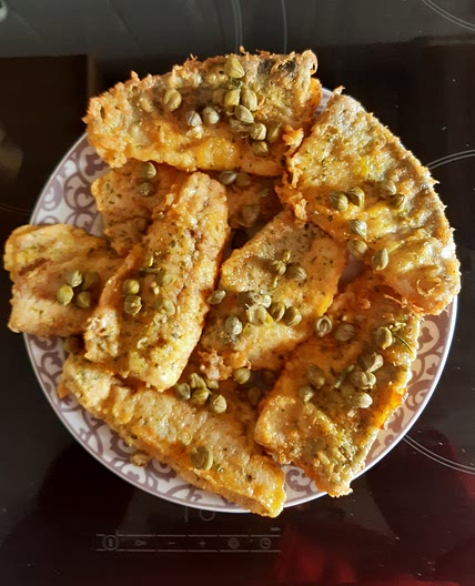 Caballas rebozadas