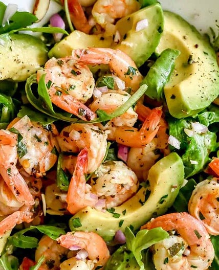 salade de crevettes